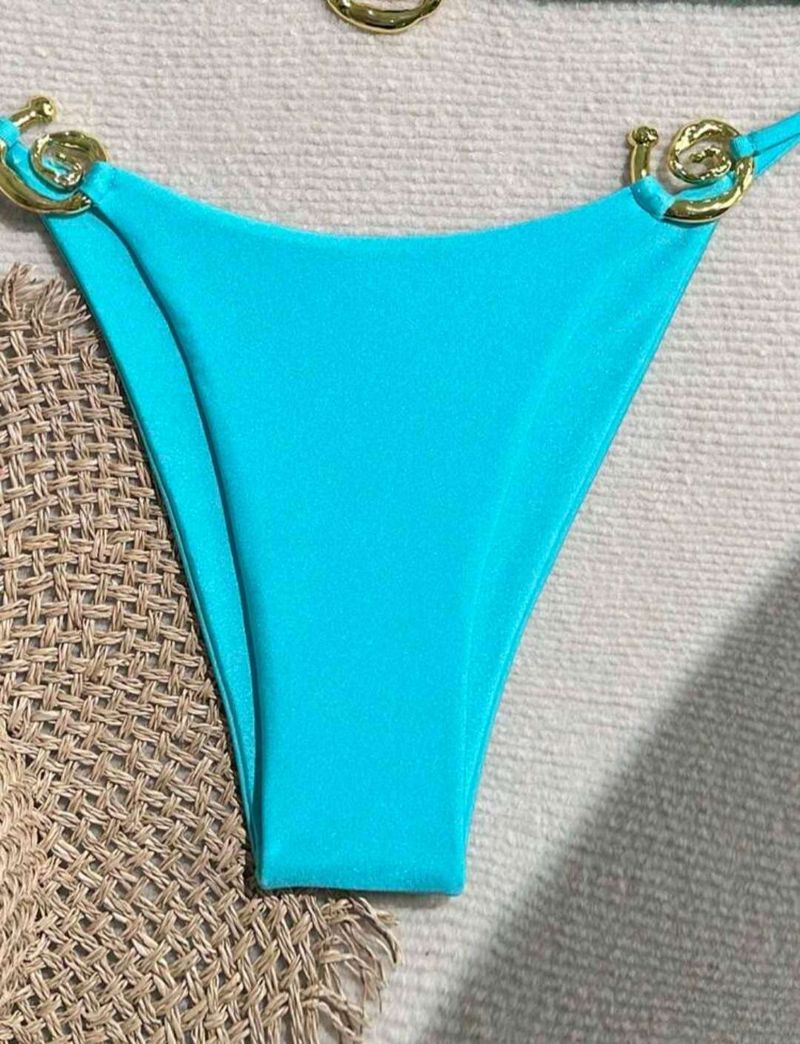 Sexy tweedelig badpak in effen kleur voor dames, bikiniset_voghion.com