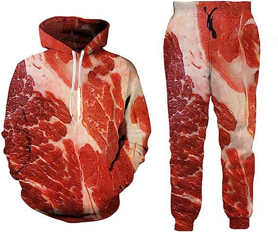Neues Frühlings- und Herbst-Set aus trendigem, lässigem Pullover ohne Hut für Herren und Damen im 3D-Digitaldruck_voghion.com