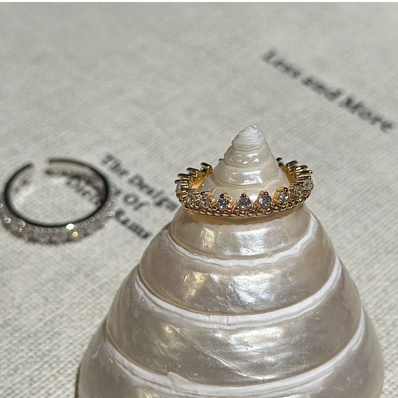 S925 Sterling Silver Row Diamond Ring Medieval Niche Design Simple And Fashionable Vintage Light Luxury Micro Zircon Ring_voghion.com