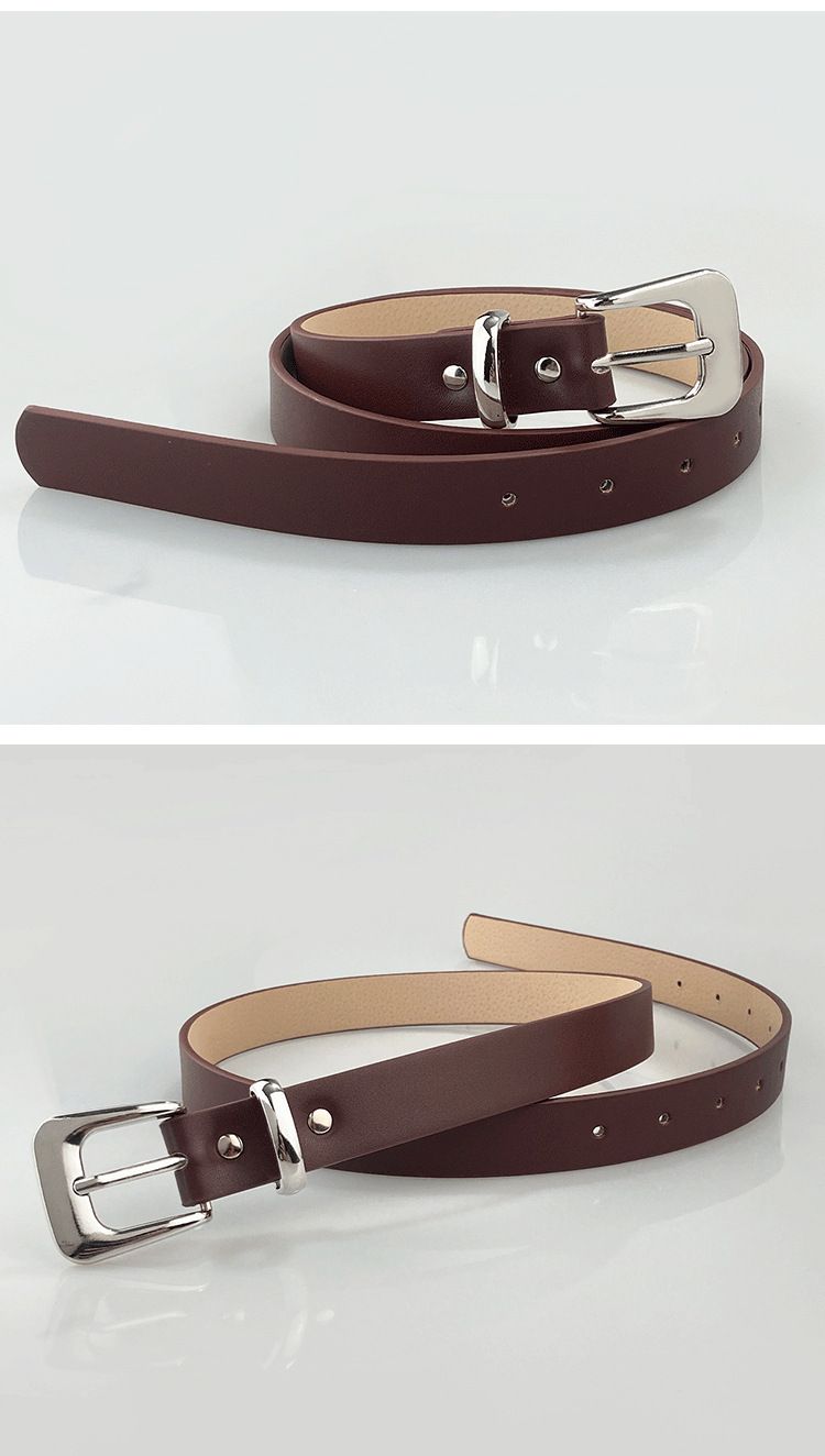 2024 New Belt Women's Versatile Simple Needle Buckle Belt Paired with Jeans Belt High End Women's Belt_voghion.com