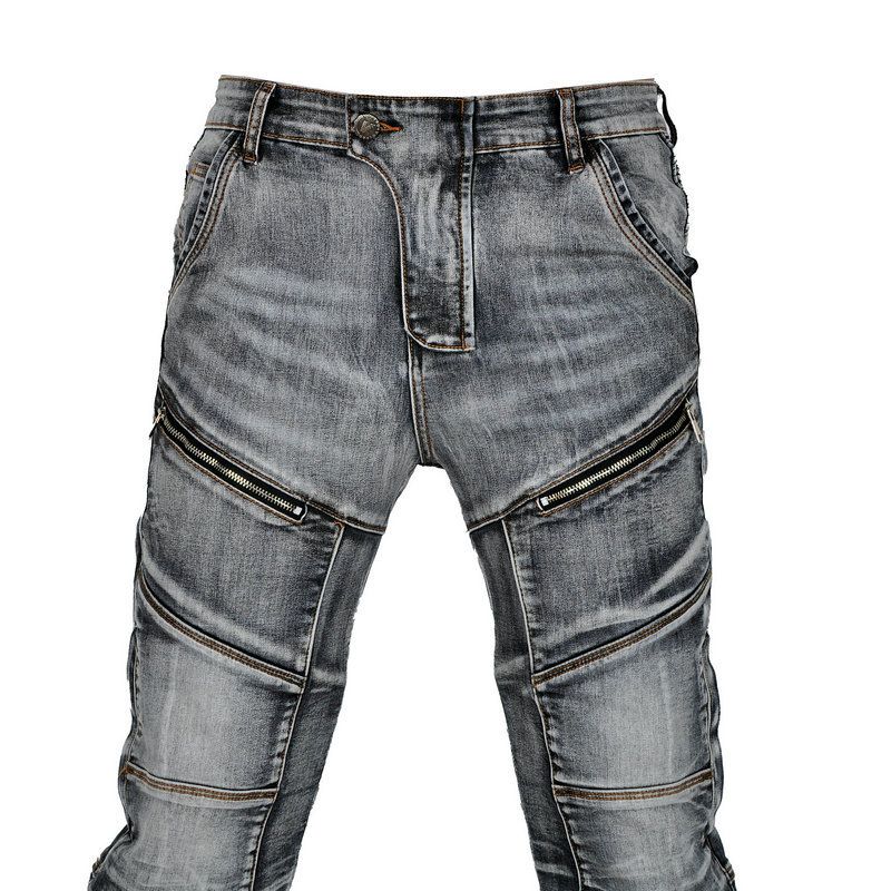 Men’s Kevlar Motorcycle Jeans – Retro Anti-Slip Riding Pants With Stretch & Tear Resistance_voghion.com