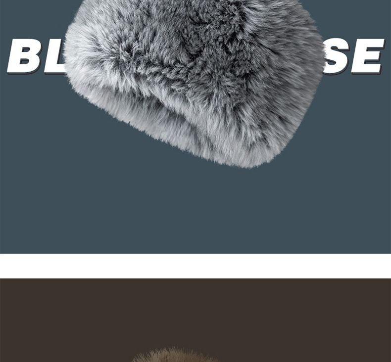 Autumn and winter warm ear protection plush basin hat windproof and cold women's hat_voghion.com