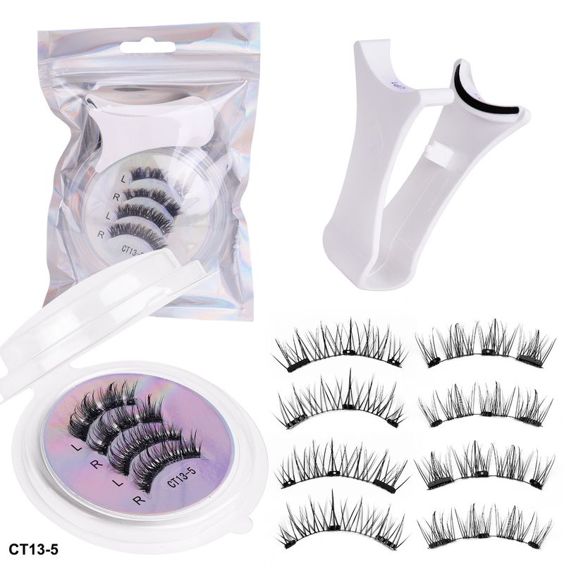 Two-Pair Portable Blister Set Eyelash Curler Positioning Magnetic False Eyelashes_voghion.com