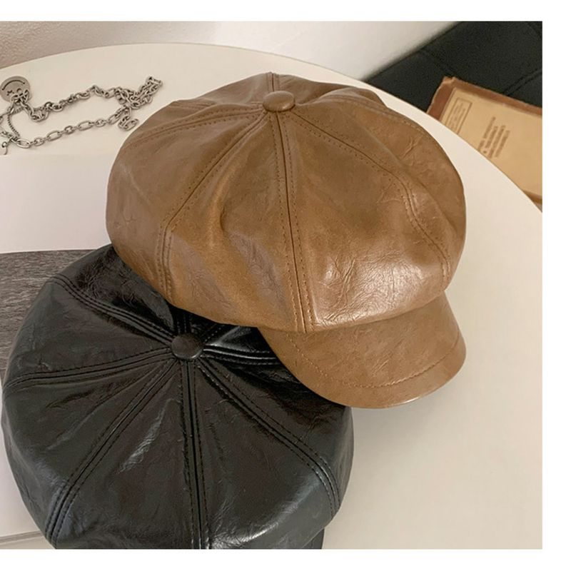 Duckbill Beret 2025 Herbst/Winter Neue achteckige Damenmütze_voghion.com