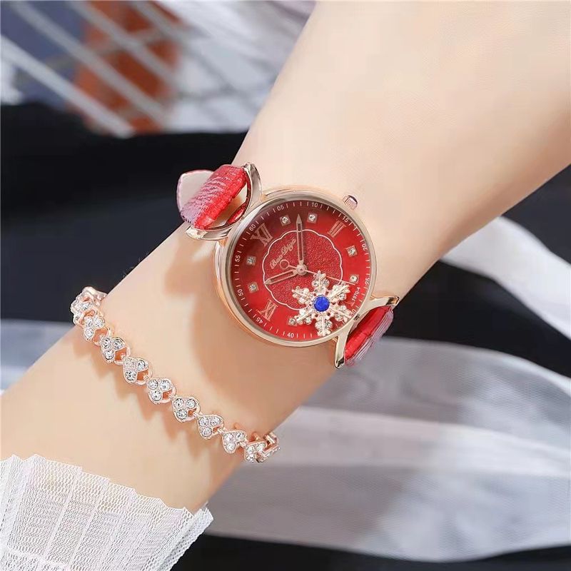 Damenuhren Neue Damenuhr für Damen, lässiger Modetrend, All-Match-Gürtel, römische zweiteilige Armband-Set-Uhr_voghion.com