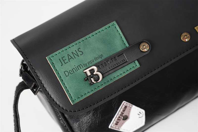 Vyriškas pečių krepšys Trend Personality Fashion Rivet New Small Square Bag Street Couple Messenger Bag_voghion.com