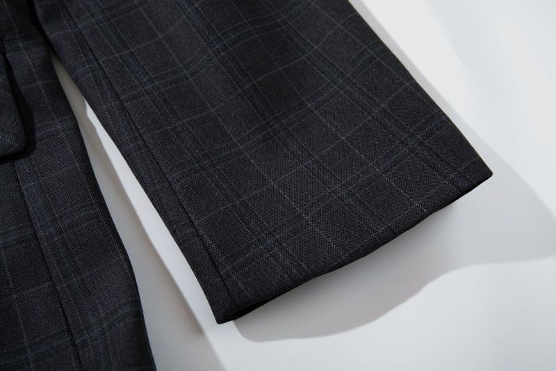 Eon Modish 25 Autumn New High-Quality Simple Plaid Loose Suit Blazer_voghion.com