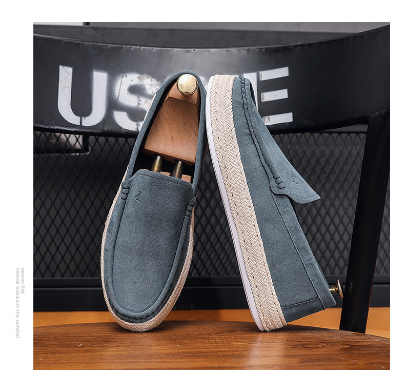 Men's shoes spring and summer men's casual single shoes canvas shoes men lazy slip-on_voghion.com