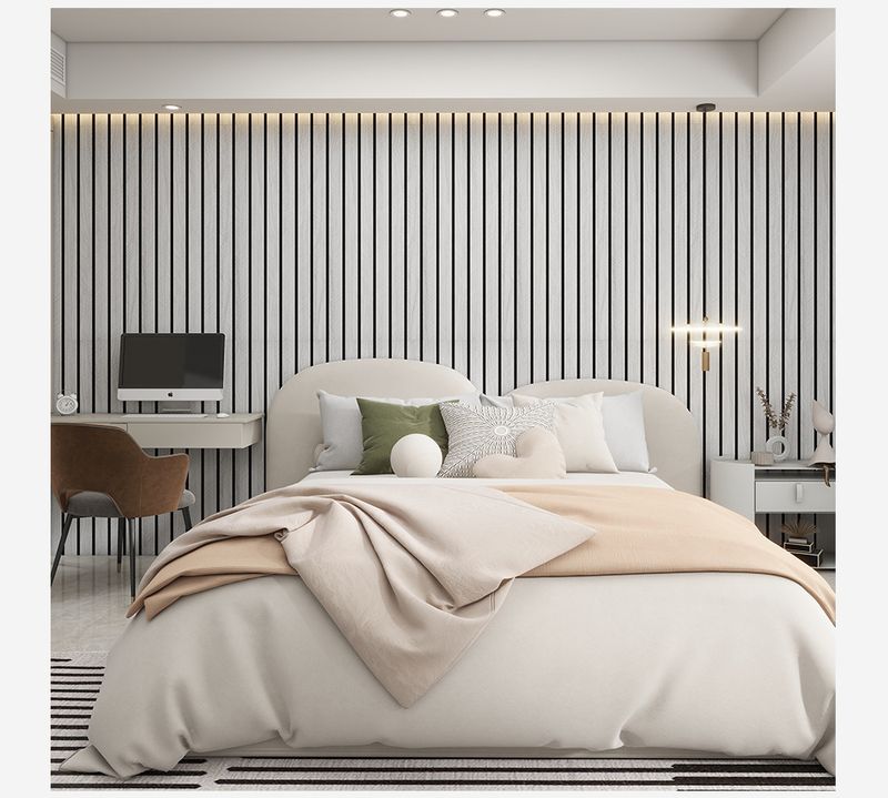 Thickened Self-Adhesive Grid Stickers Waterproof Moisture-Proof Wood Grain Living Room TV Background Wall_voghion.com