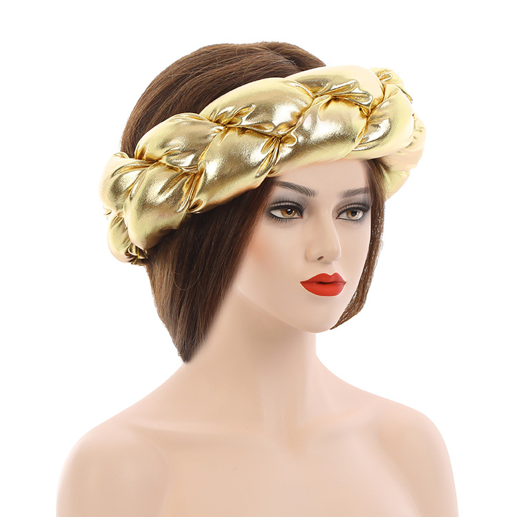 New Twist Braid Muslim Multi Color Elastic Hair Band_voghion.com