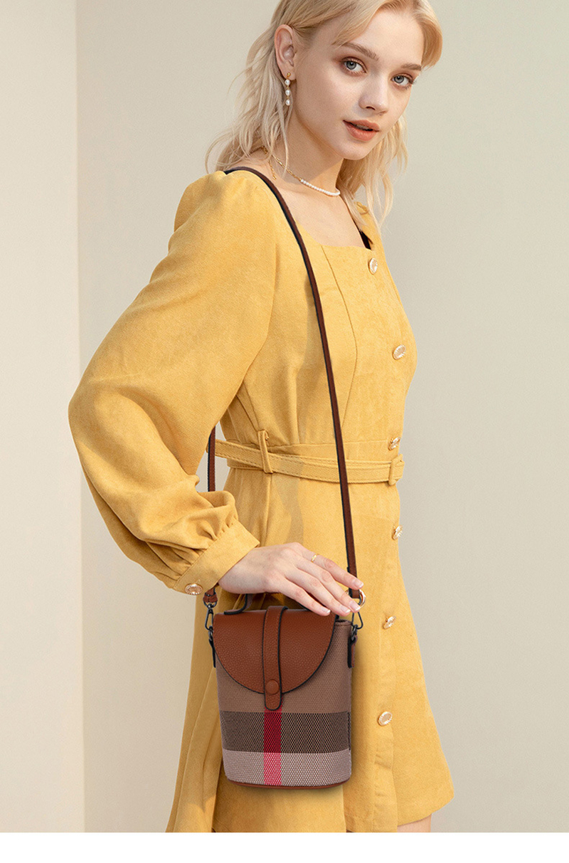 Mini Gitter Canvas Crossbody Damen Leder Reißverschluss Handy Mode Handtasche Frauen Casual Kleine Schultertasche_voghion.com