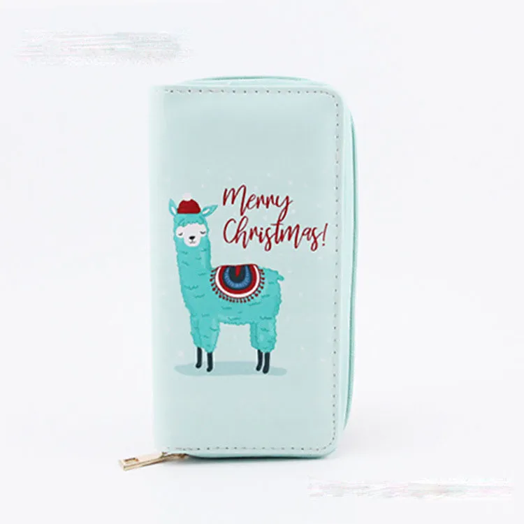 Baby Christmas elk Alpaca Print Coin Purse cartoon Xmas deer Alpacasso children wallet 12 styles women Hand bags C5223_voghion.com