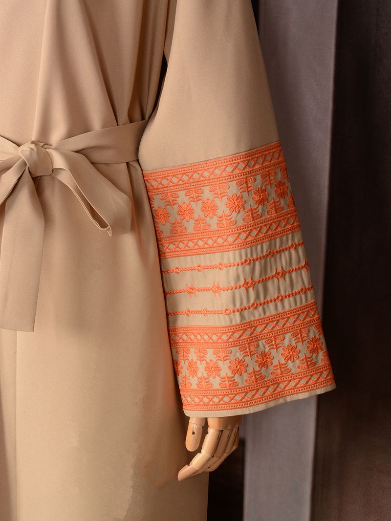Sieviešu apģērbs Abaya Tuvo Austrumu musulmaņu modes elegants kardigans izšūta kleita sieviešu halāts_voghion.com