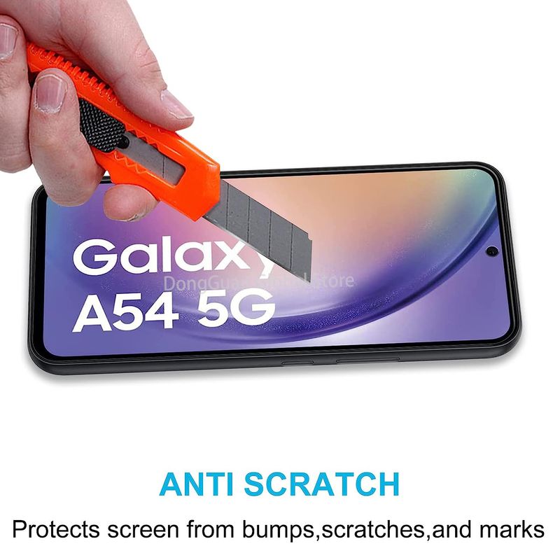 2 pezzi/4 pezzi 9H temperato per pellicola protettiva in vetro per Samsung Galaxy A54 5G_voghion.com