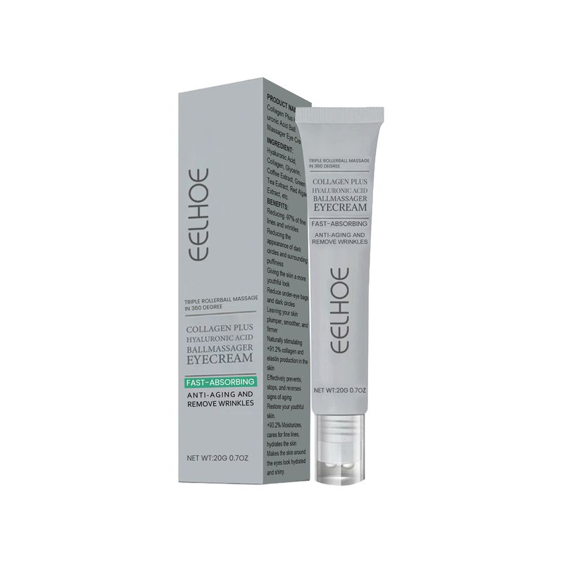 EELHOE Collagen Hyaluronic Acid Massager Softens Skin Around The Eyes, Lightens Fine Lines, And Care Eye Cream_voghion.com