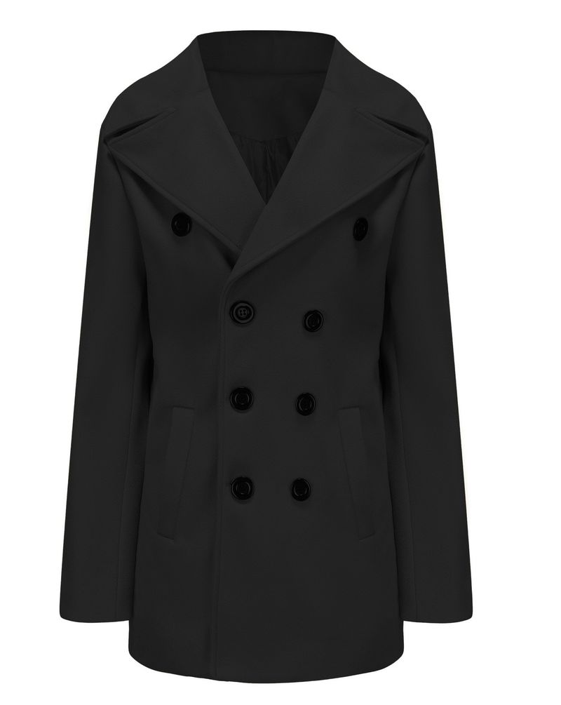 European style new clothing, British gentleman's men's mid to length long sleeved coat, autumn and winter woolen coat_voghion.com