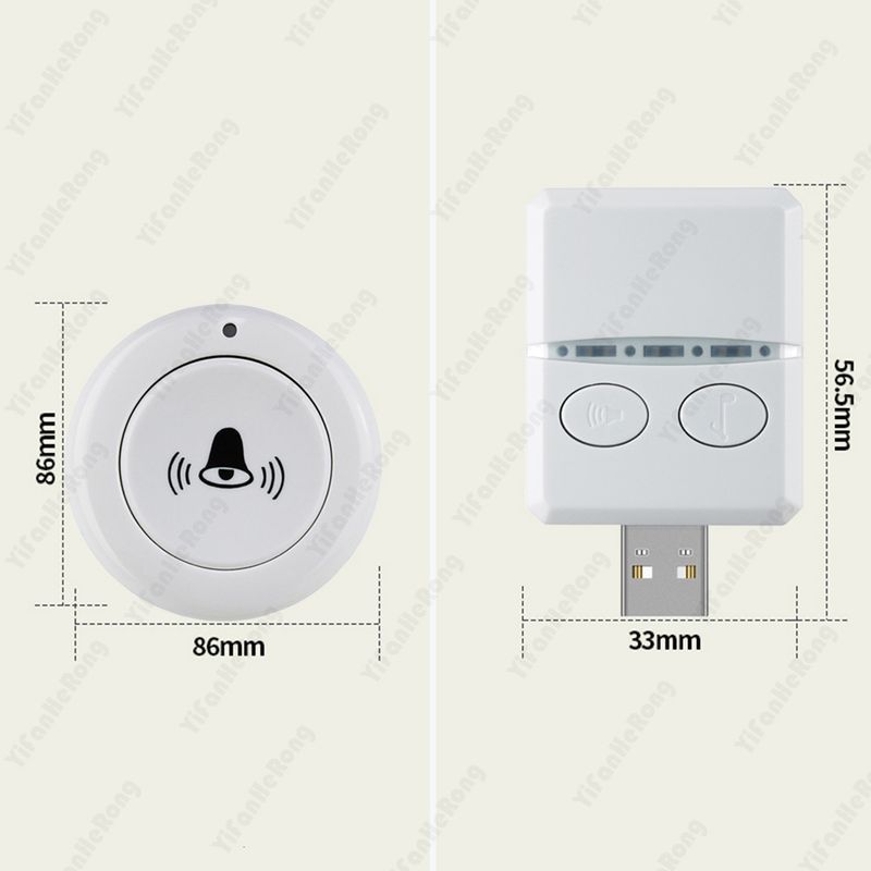 Wireless Bell For Home Welcome 30 Musics Smart USB Outdoor Night Doorbell Receiver 150M Signal Can Be Placed Anywhere_voghion.com