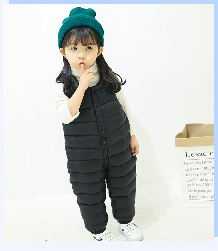 Pantaloni imbottiti per bambini, capispalla ispessiti, nuovi capi invernali per ragazzi e ragazze, tute e salopette per neonati_voghion.com