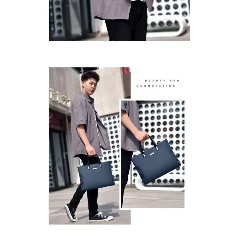 Borsa da uomo per laptop, portatile, semplice e alla moda, per studenti universitari, con taccuino e portadocumenti_voghion.com
