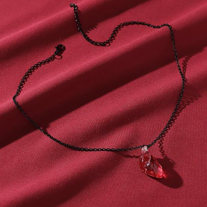 Nuevo collar de órgano de corazón de resina a la moda, colgante exagerado creativo femenino de Halloween_voghion.com