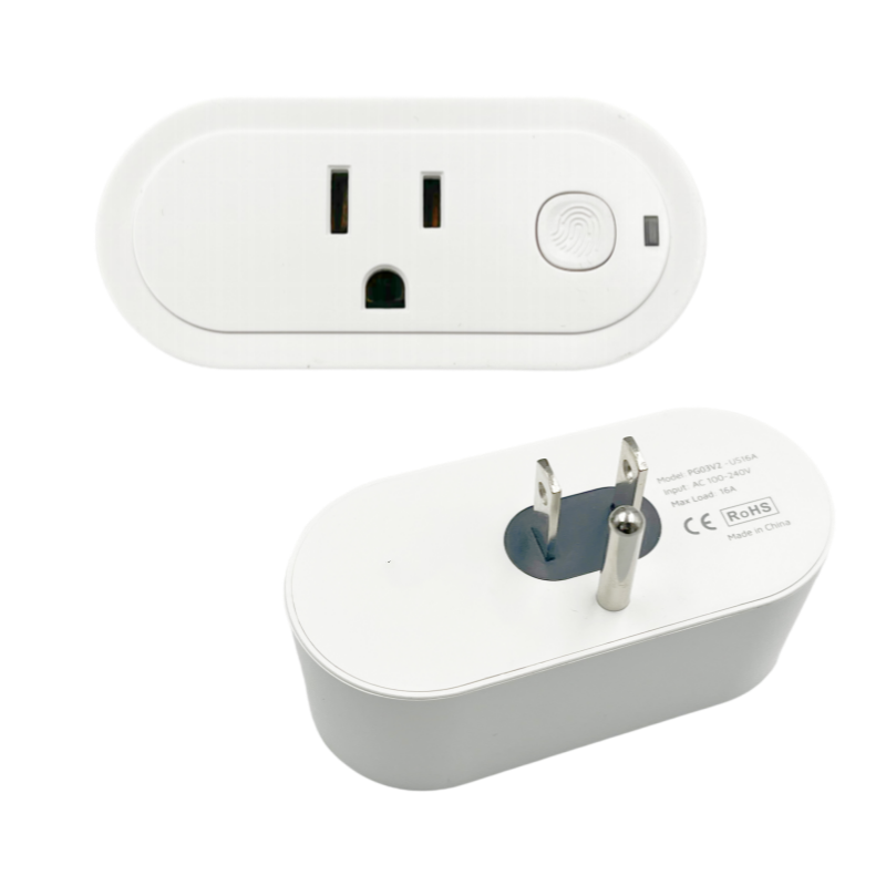 La spina intelligente ESPhome preimpostata funziona con Home Assistant standard USA 16A_voghion.com