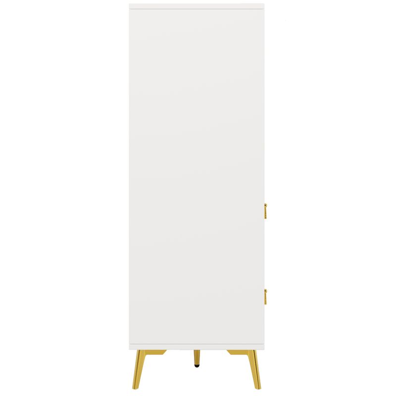 Küchenschrank Weiß 100x140cm Con Falttüren, Multifunktionaler Stauraum_voghion.com