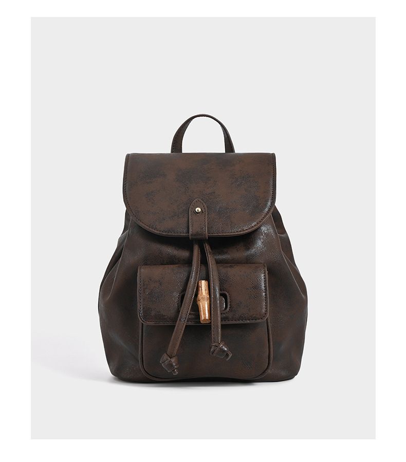 High Quality College Style Bamboo Texture Women's Backpack 2025 Autumn And Winter New Large Capacity Commuter Backpack Fashion Hundred_voghion.com