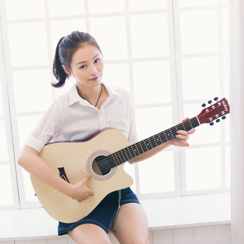 Gitár 38 hüvelykes akusztikus akusztikus gitár Rózsafa · Fehér tölgy · Rózsafa · Ében állomány_voghion.com