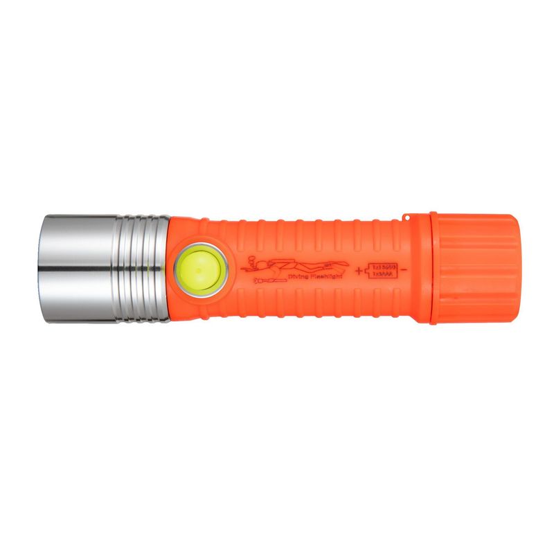 Torcia subacquea impermeabile - LED T6 a fascio potente con interruttore a pulsante, compatibile con batterie 18650/AAA, per immersioni notturne e illuminazione a lunga distanza._voghion.com