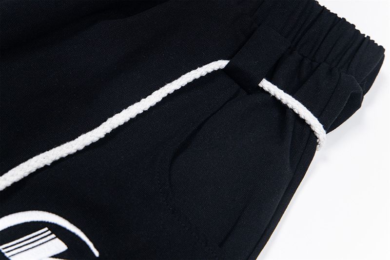 Herren Hip-Hop Loose Fit Freizeithose Gerade Bein Jogger mit Mehreren Taschen Bequemer Baumwollstrick Für Streetwear & Tanz _voghion.com