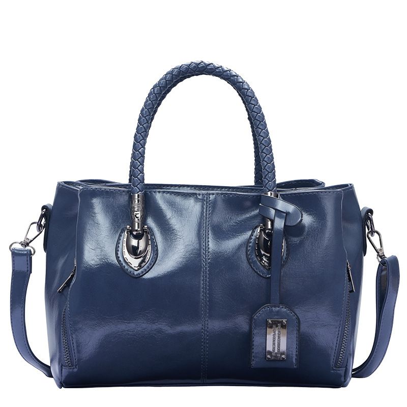 Nuove borse a tracolla minimaliste Boston Bag Borsa a mano intrecciata alla moda da donna_voghion.com