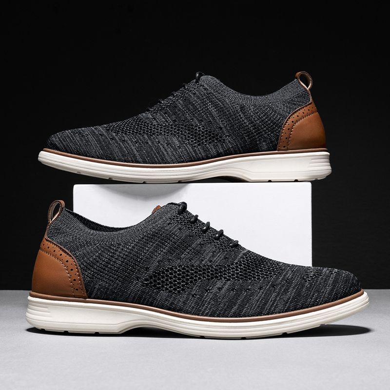 Scarpe formali da uomo 2025, stringate, casual, leggere, antiscivolo, morbide, con suola larga, taglia EU 45_voghion.com