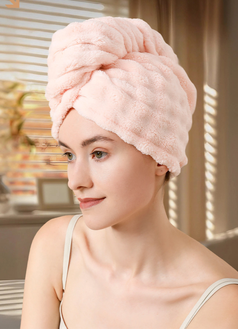 Dry Women, Thickened Super Absorbent Quick-Dry Towel For Head Wrapping, Hair Drying Towel, 2025 New Double-Layer Shower_voghion.com