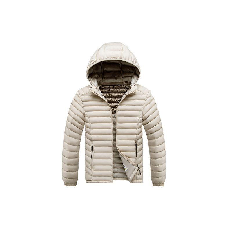 Rib Suit, Cotton-padded Coat, Men's Graphene Removable Cap, Slim Fit, Fleece, Thickened Top, Jacket._voghion.com