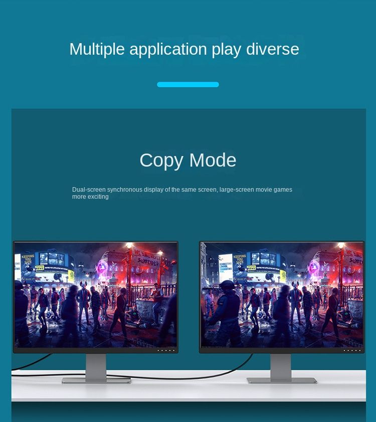Câble de connexion DP 4K Ultra HD - Transfert de données haute vitesse de 21,6 Gbit/s pour les jeux et le divertissement_voghion.com