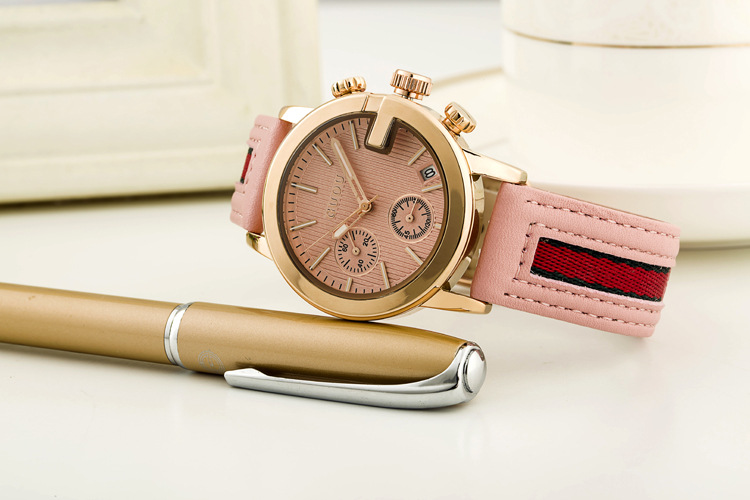 GUOU Nuovo stile personalizzato Orologio da cintura da donna alla moda Quadrante piccolo con calendario_voghion.com
