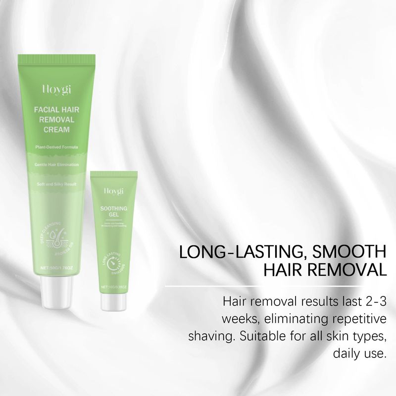 HOYGI Body And Face Kit Sanfte Gesichtsreinigungscreme zur Lippenhaarentfernung_voghion.com