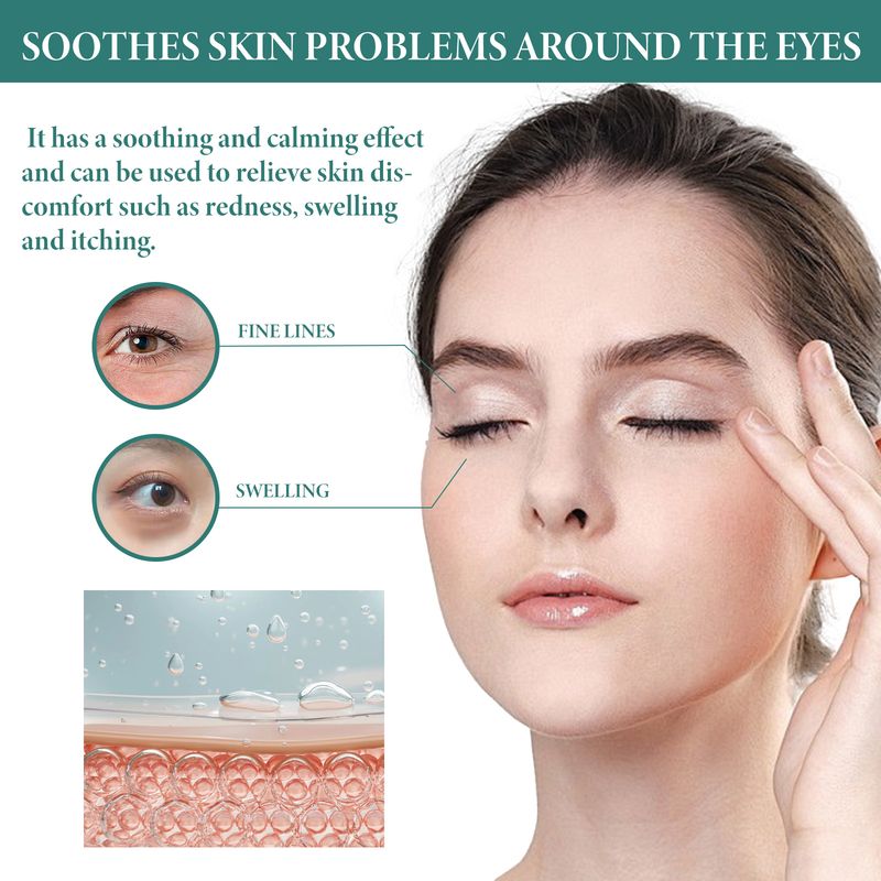 OceAura Puffy Eye Serum, Repair Essence Refreshing Hydrating Firming Brightens The Nicotinamide_voghion.com