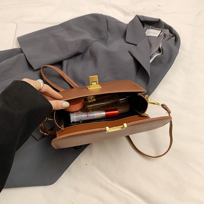 Borsa a tracolla piccola quadrata da donna, modello 2024, di alta qualità, con texture a nido d'ape_voghion.com
