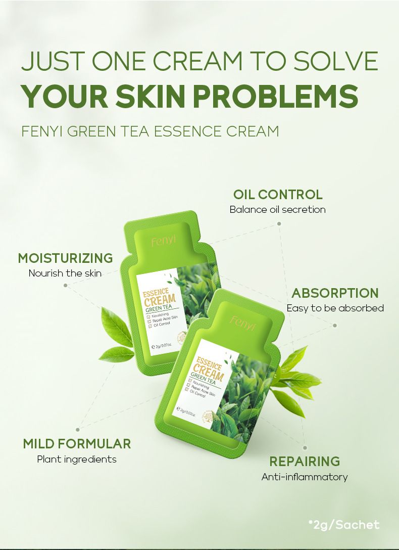 FENYI Grönt te 4 stycken hudvårdsprodukt Resestorlek Prov 1 stycke_voghion.com