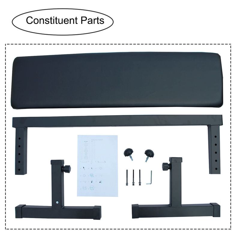 Flat Weight Bench Home Dumbbell Stool Home Fitness Strength Training Bench Comfortable Design_voghion.com