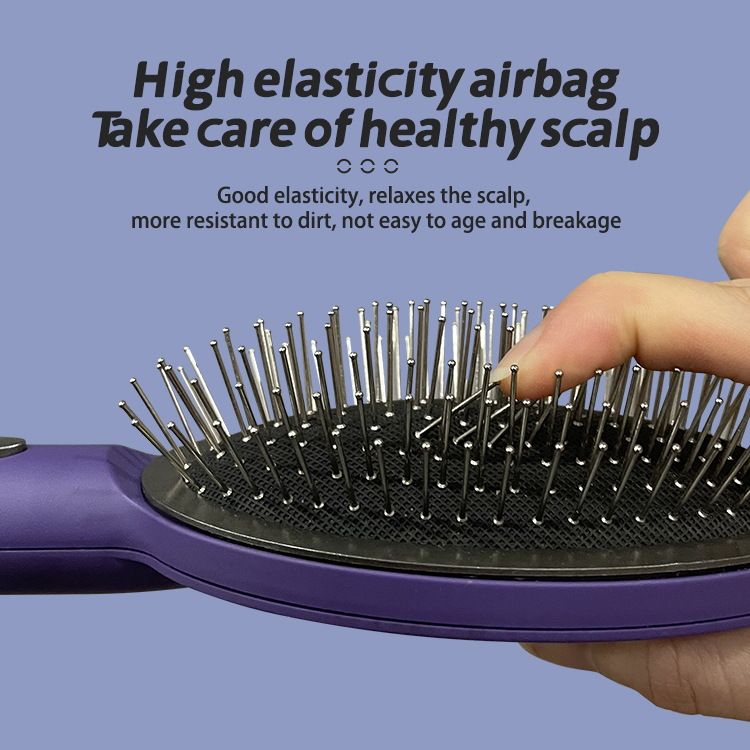 Uusi naisten eksklusiivinen sähköinen turvatyyny ilmatyyny hieronta pitkät hiukset kiharrustyökalu kodin pörröinen kampa_voghion.com