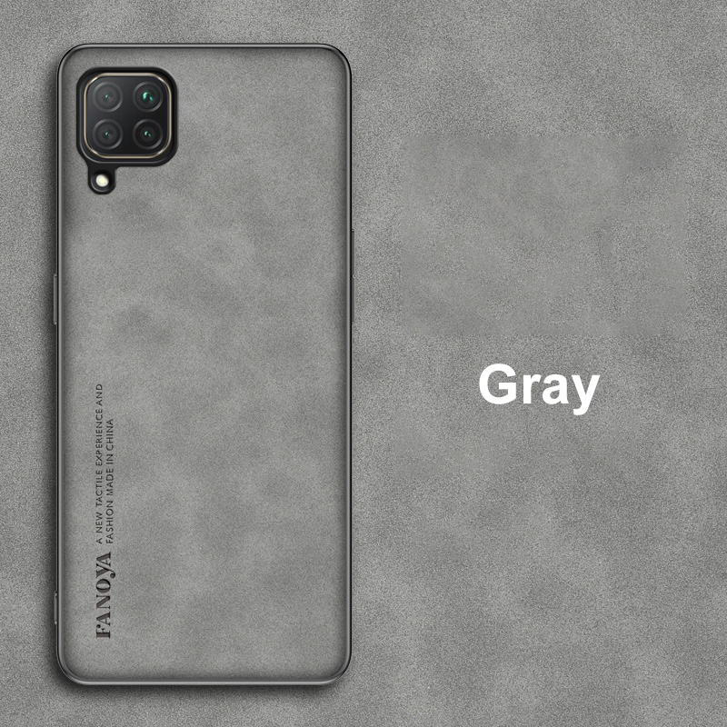 For Huawei P40 Lite Luxury PU Leather Case For Huawei Nova 7i Back Cover Business Silicone Shockproof Protection Phone C_voghion.com