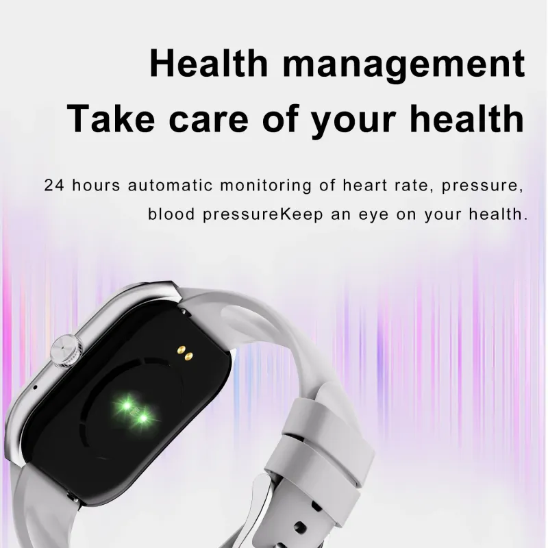 2024 Neue Männer Smart Watch HD Bluetooth Anruf 2,1 Zoll AMOLED Bildschirm GPS Sport Tracker Blutdruck Frauen NFC_voghion.com
