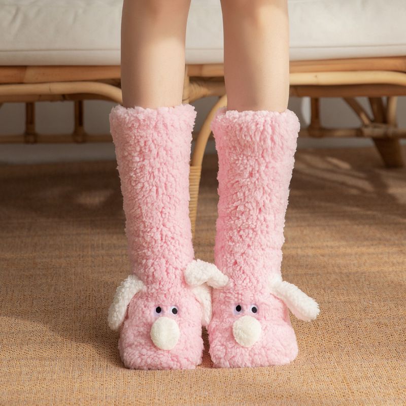Boden Erwachsene Schlaf Winter Schnee Hause Entbindung Bein Abdeckungen, Teppich Hausschuhe Socken, Kinder Socken_voghion.com