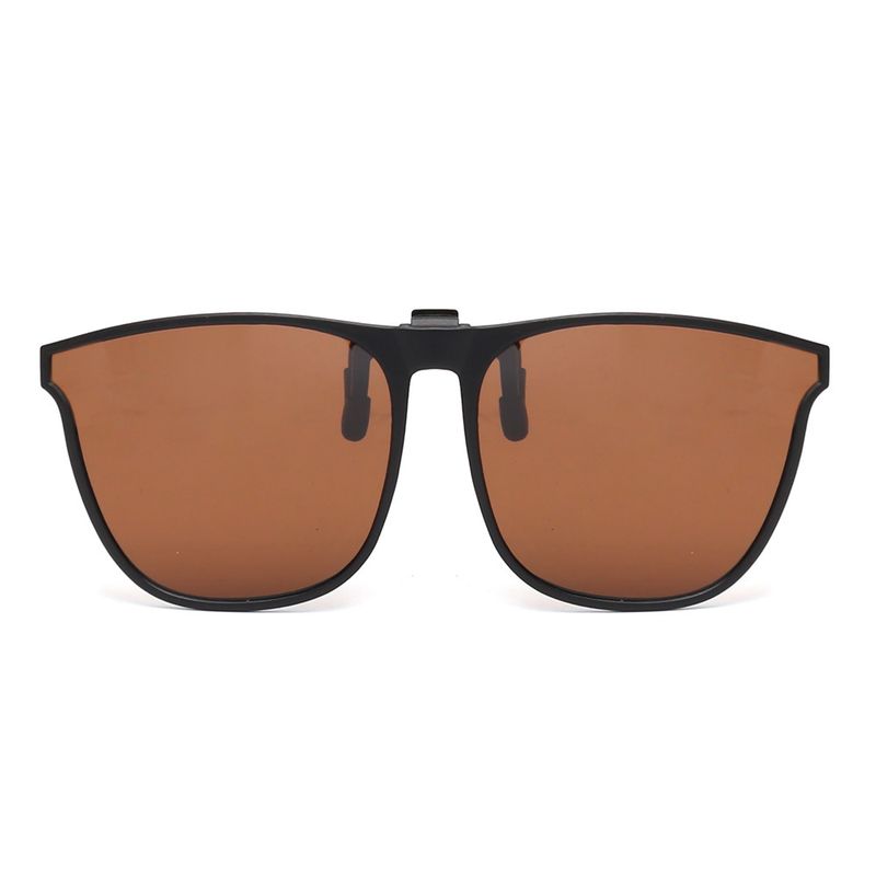 JM Übergroße polarisierte Sonnenbrille zum Anklipsen, modisch, quadratisch, für Damen und Herren, groß, zum Aufklappen, UV400_voghion.com