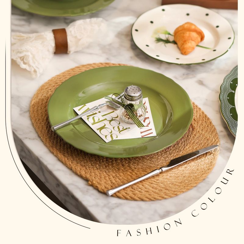 French Calla Lily Tableware Set Home Light Luxury High-end Ceramic Bowl Plate Box New Wedding Gift_voghion.com