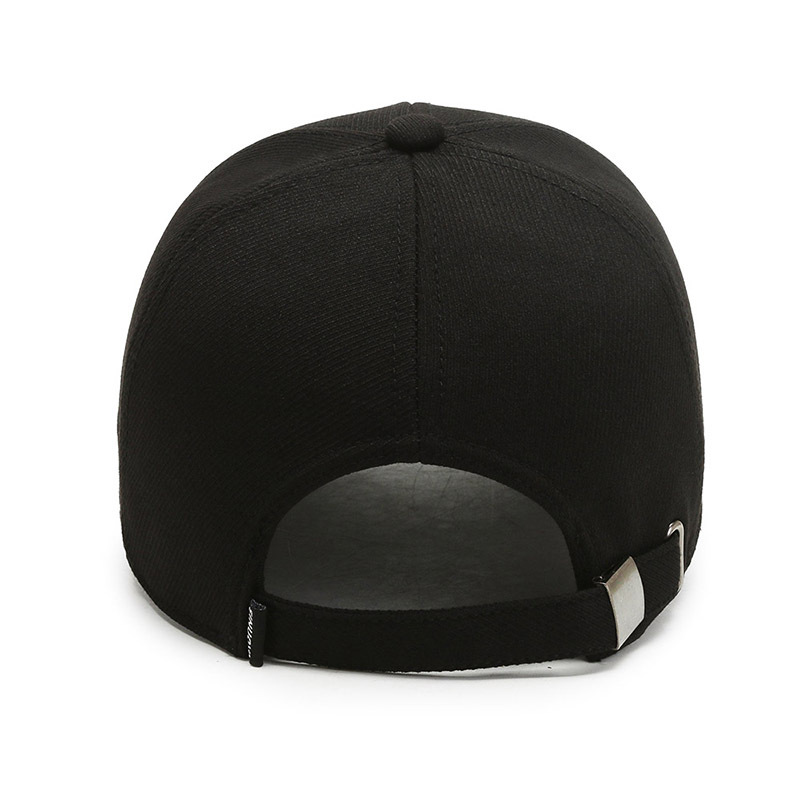 Baseball cap middle-aged and elderly men's warm plus velvet cap sunscreen sunscreen simple fashion cap_voghion.com