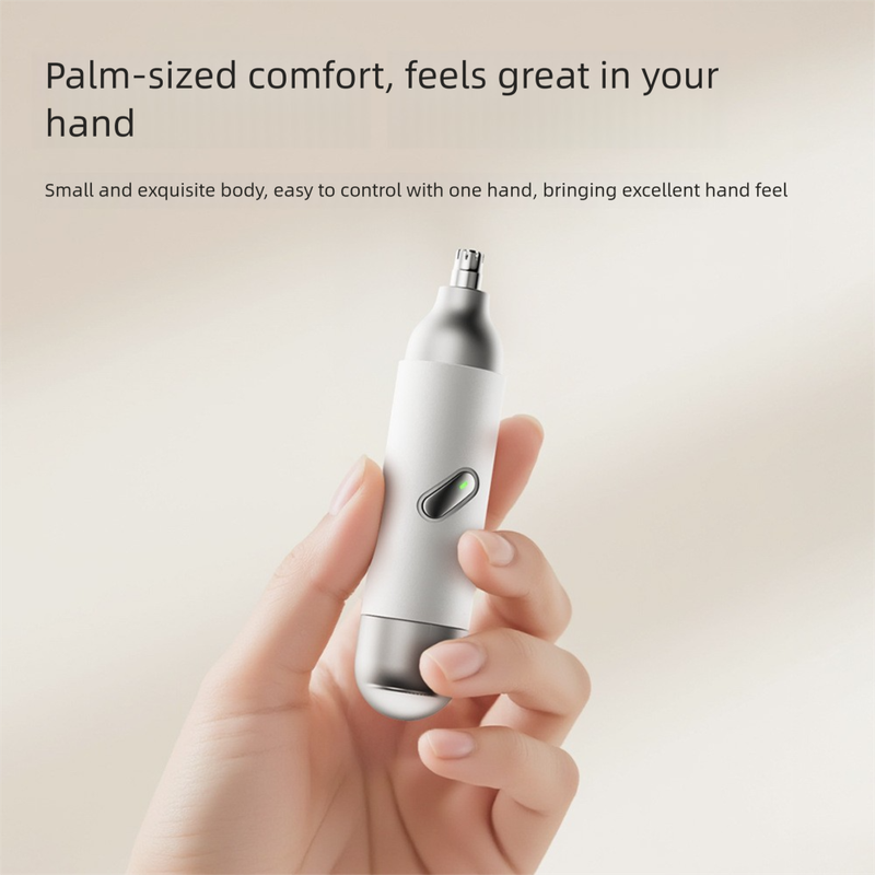 Trimmer für Männer, wiederaufladbares elektrisches Werkzeug, Artefakt zur Nasenhaarentfernung mit aufgedruckter Werbung_voghion.com