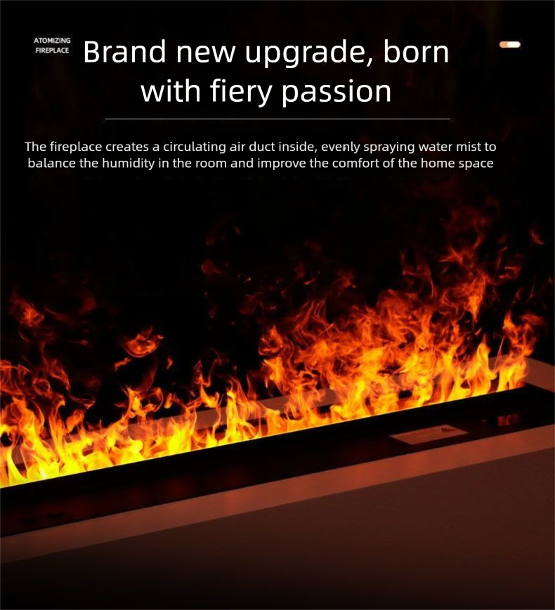 Home 3D Atomized European Style Embedded Electronic Fireplace Simulated Flame Internet Celebrity TV Decorative Cabinet_voghion.com